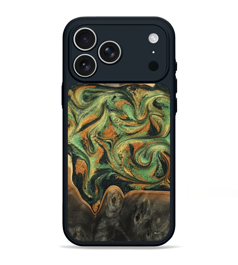 iPhone 17 Pro Max Wood Phone Case - Zariah (Green, 804506)