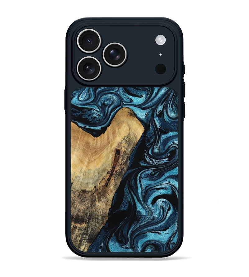 iPhone 17 Pro Max Wood Phone Case - Tripp (Blue, 804510)