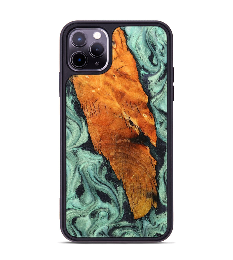 iPhone 11 Pro Max Wood Phone Case - Marin (Green, 804520)