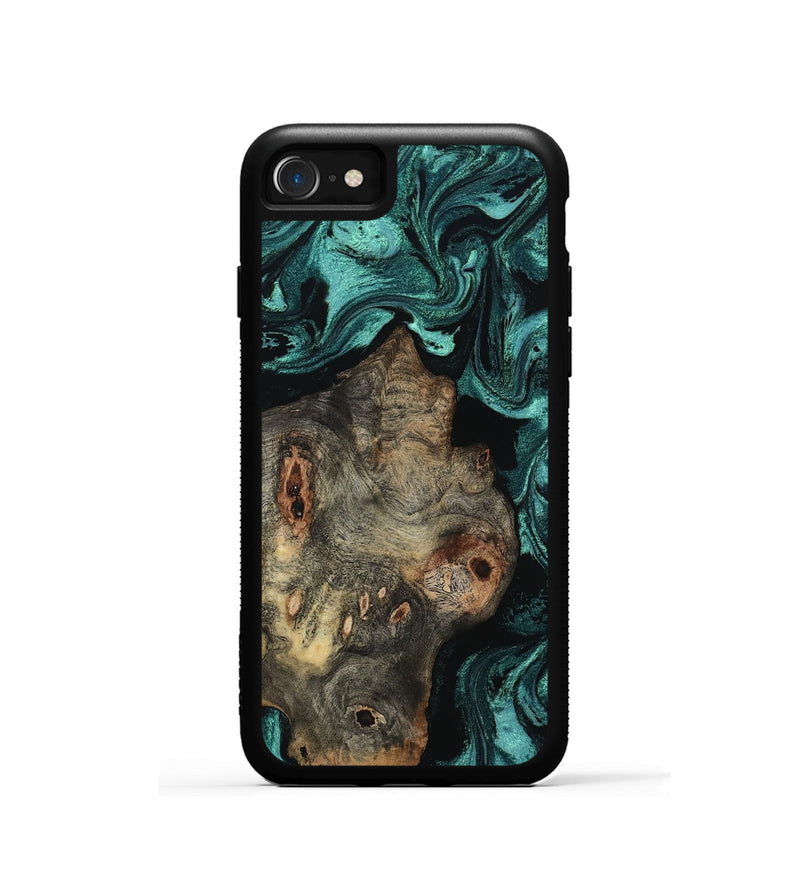 iPhone SE Wood Phone Case - Tomika (Green, 804521)