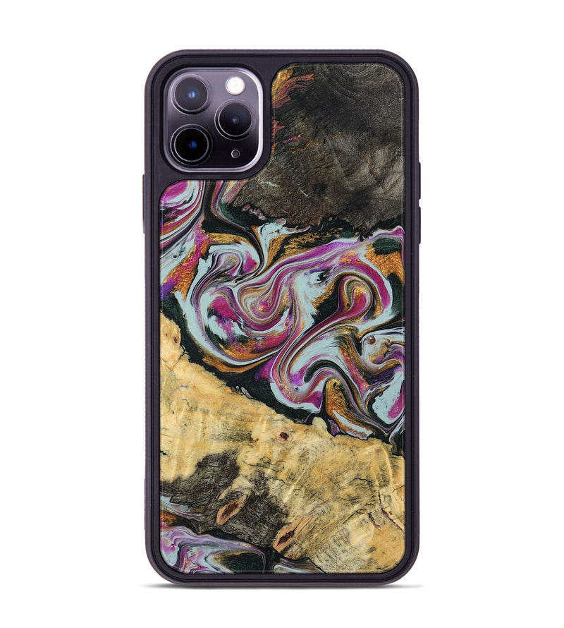 iPhone 11 Pro Max Wood Phone Case - Oleta (Green, 804523)
