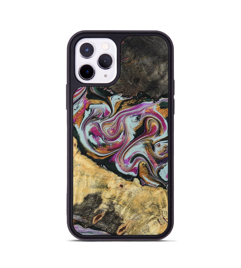 iPhone 11 Pro Wood Phone Case - Oleta (Green, 804523)