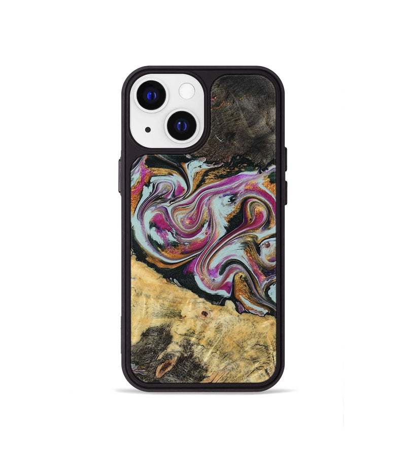 iPhone 13 mini Wood Phone Case - Oleta (Green, 804523)