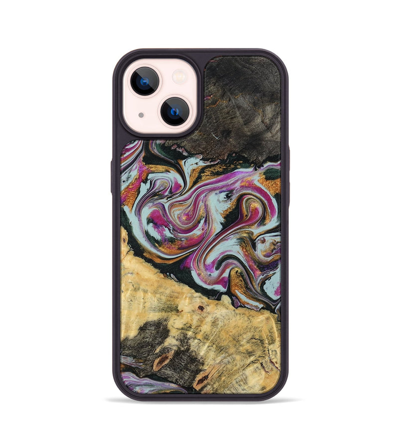 iPhone 14 Wood Phone Case - Oleta (Green, 804523)