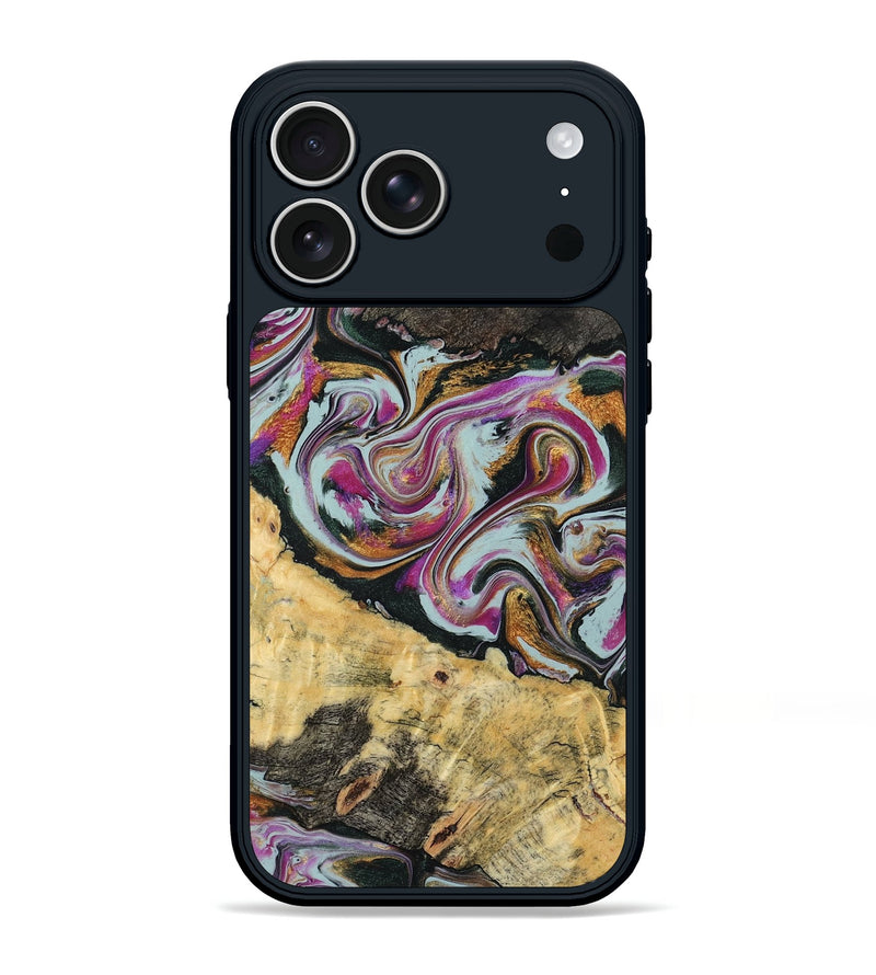iPhone 17 Pro Max Wood Phone Case - Oleta (Green, 804523)