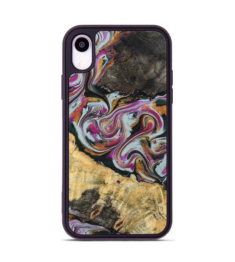 iPhone Xr Wood Phone Case - Oleta (Green, 804523)