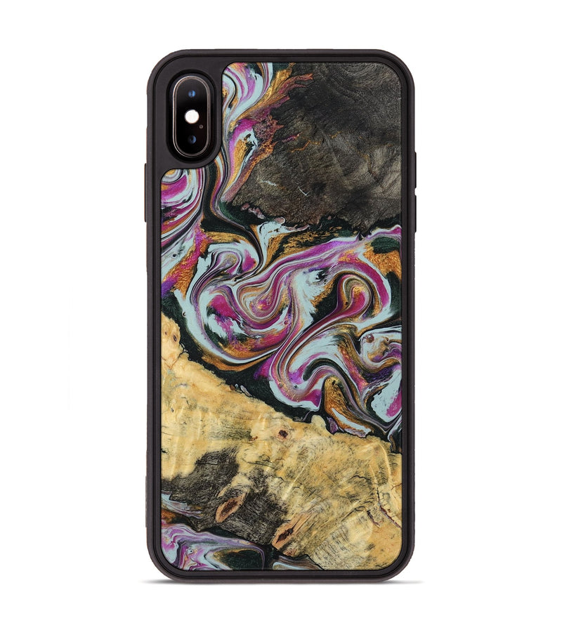 iPhone Xs Max Wood Phone Case - Oleta (Green, 804523)