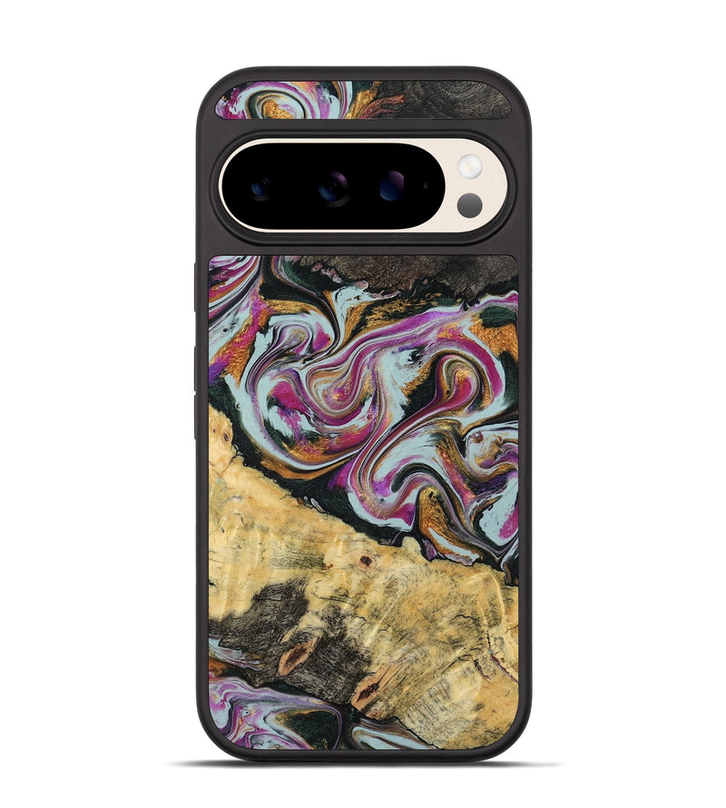 Pixel 10 Pro Wood Phone Case - Oleta (Green, 804523)