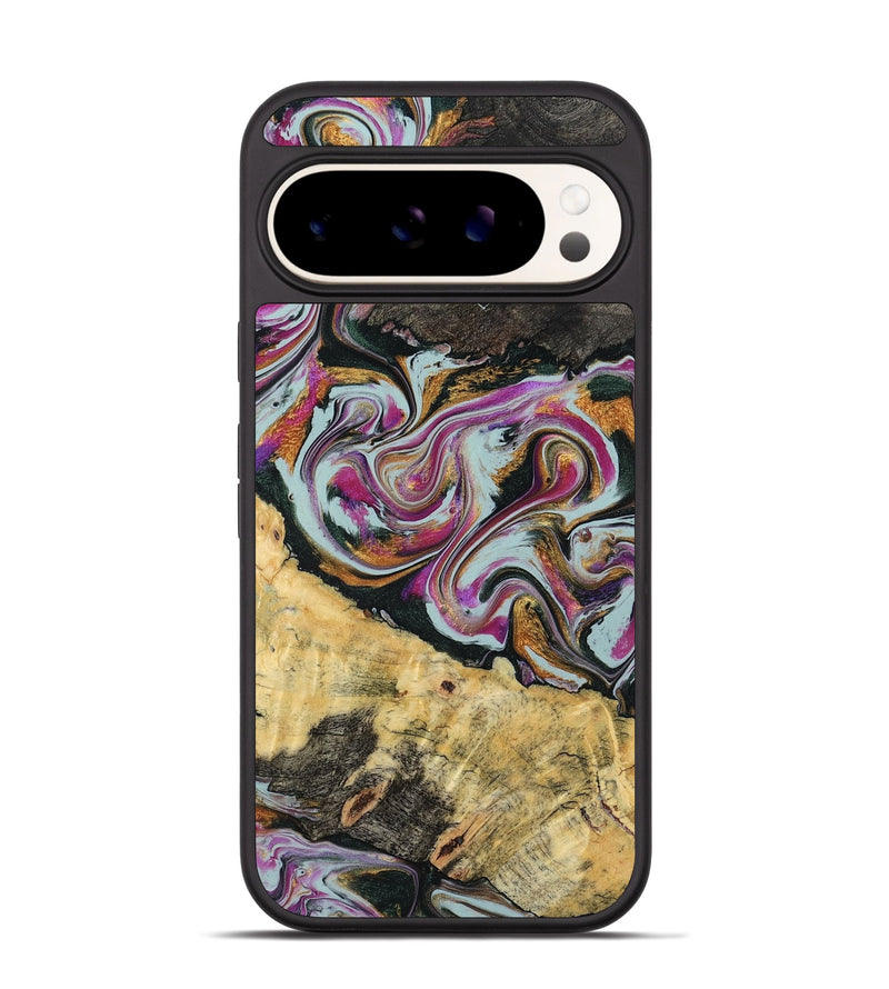 Pixel 9 Pro Wood Phone Case - Oleta (Green, 804523)