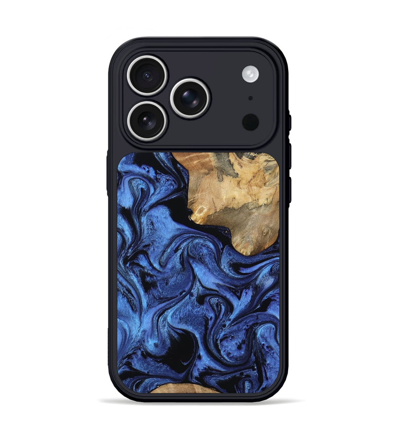 iPhone 17 Pro Wood Phone Case - Sonja (Blue, 804525)