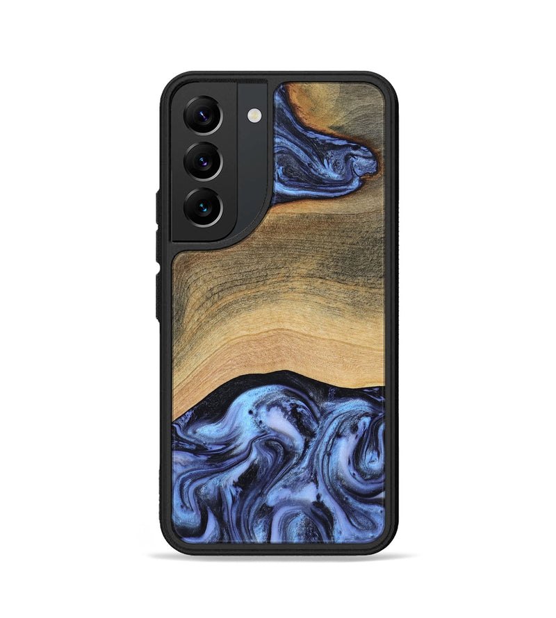 Galaxy S22 Wood Phone Case - Metta (Blue, 804534)