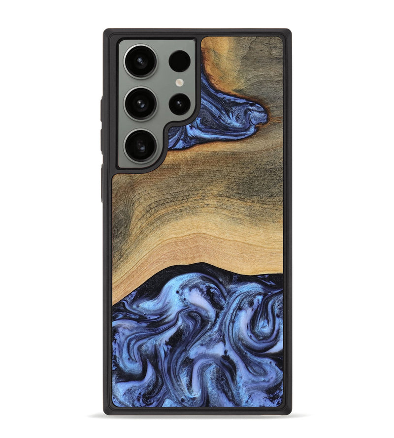 Galaxy S23 Ultra Wood Phone Case - Metta (Blue, 804534)
