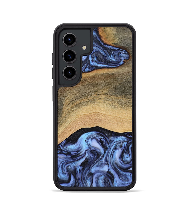 Galaxy S24 Wood Phone Case - Metta (Blue, 804534)