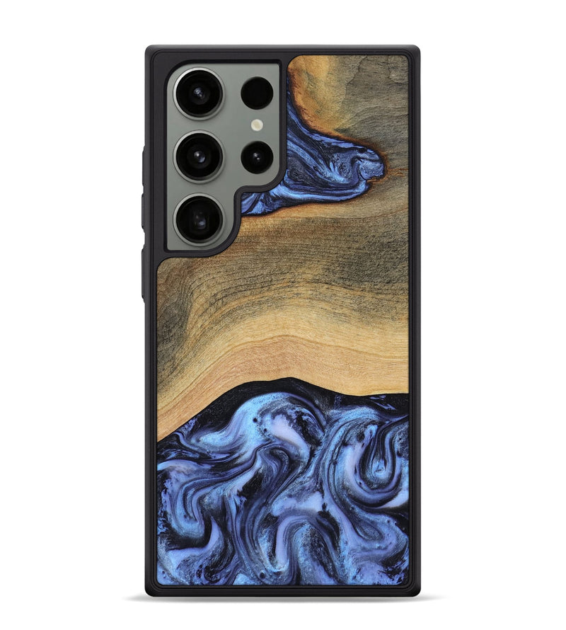 Galaxy S24 Ultra Wood Phone Case - Metta (Blue, 804534)