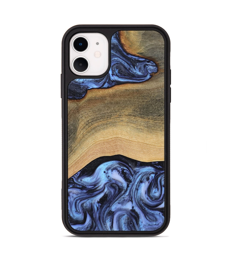 iPhone 11 Wood Phone Case - Metta (Blue, 804534)