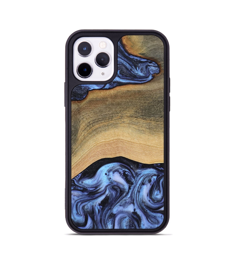 iPhone 11 Pro Wood Phone Case - Metta (Blue, 804534)