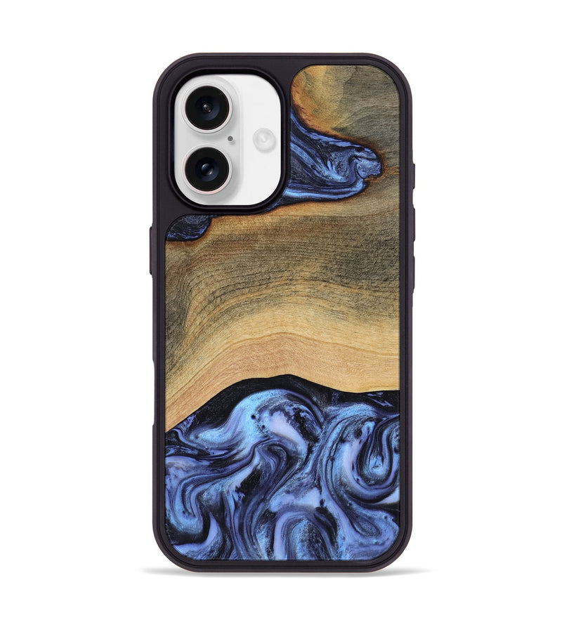 iPhone 17 Wood Phone Case - Metta (Blue, 804534)
