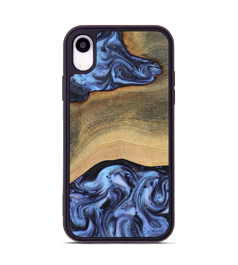 iPhone Xr Wood Phone Case - Metta (Blue, 804534)