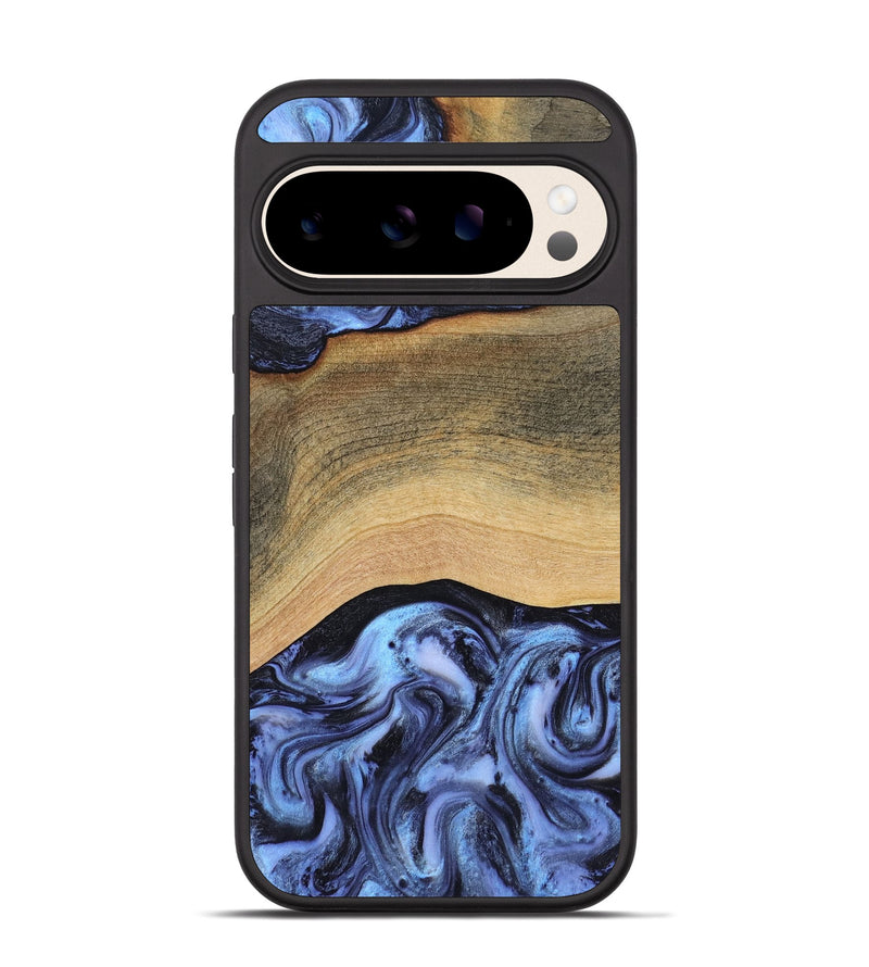 Pixel 10 Pro Wood Phone Case - Metta (Blue, 804534)