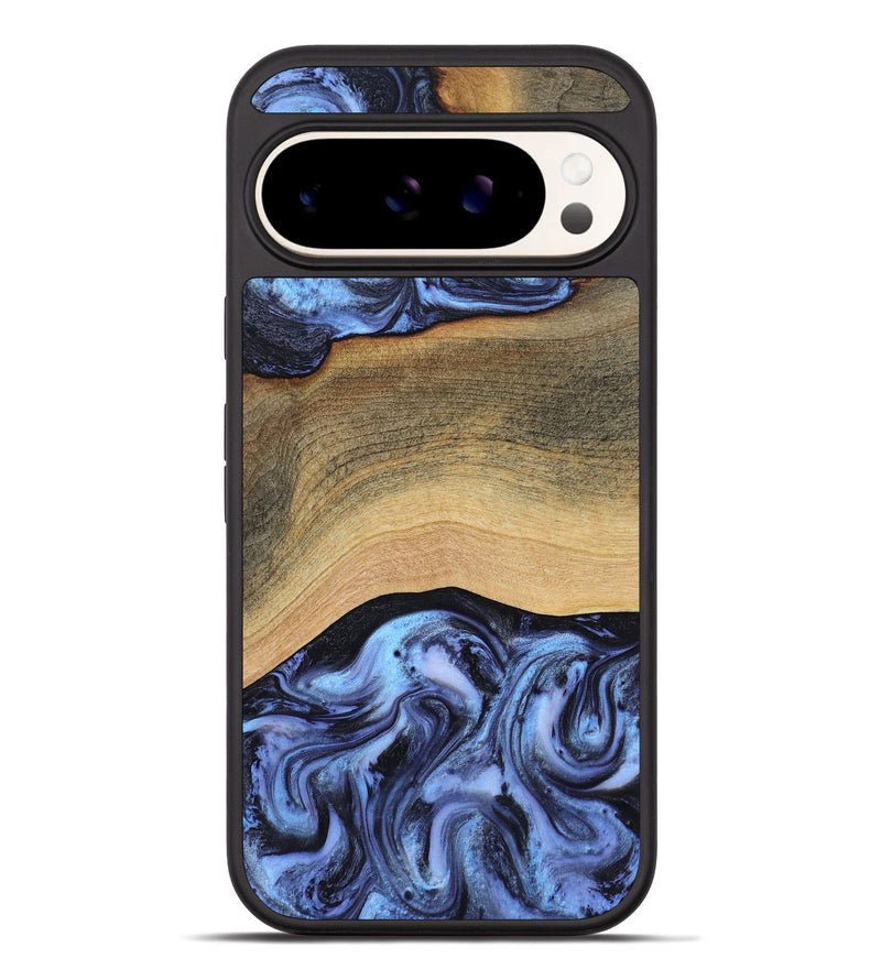 Pixel 10 Pro XL Wood Phone Case - Metta (Blue, 804534)