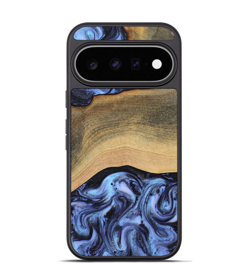 Pixel 11 Pro Wood Phone Case - Metta (Blue, 804534)