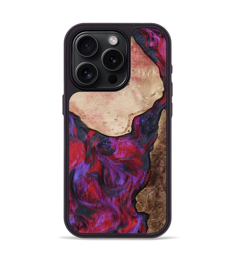 iPhone 15 Pro Wood Phone Case - Santos (Purple, 804573)