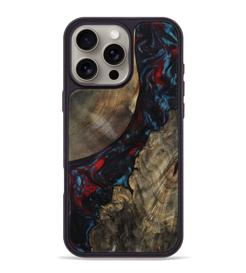 iPhone 16 Pro Max Wood Phone Case - Don (Red, 804575)