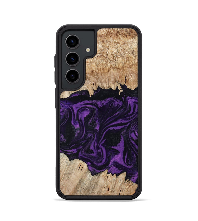 Galaxy S24 Wood Phone Case - Adelynn (Purple, 804597)