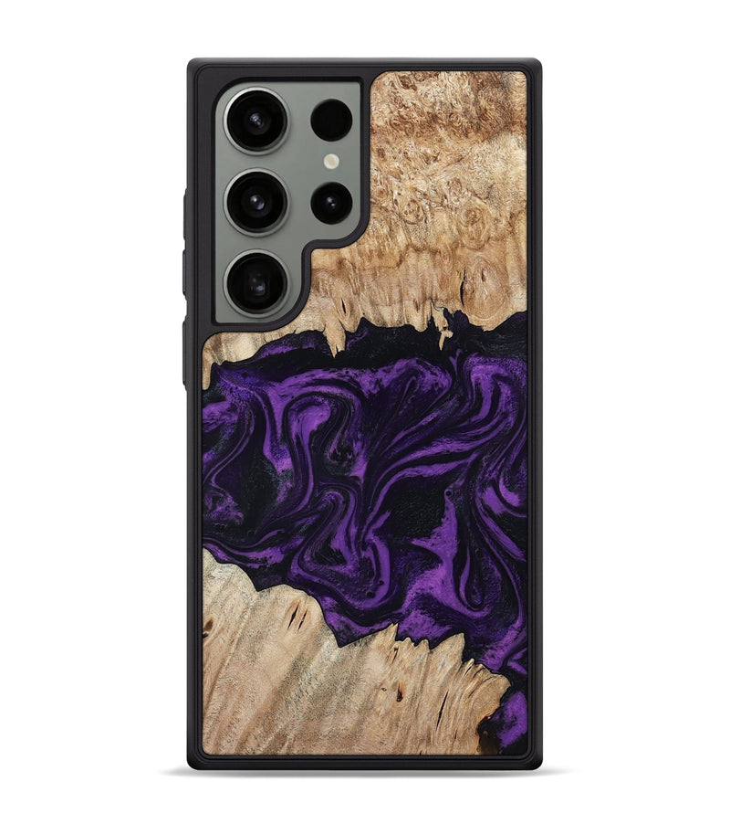 Galaxy S24 Ultra Wood Phone Case - Adelynn (Purple, 804597)