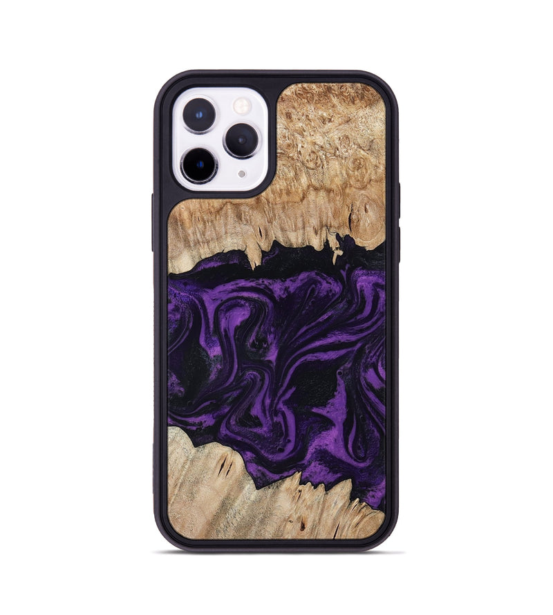 iPhone 11 Pro Wood Phone Case - Adelynn (Purple, 804597)