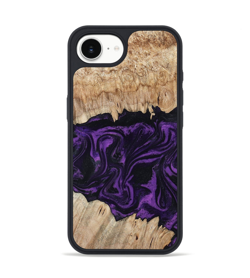 iPhone 16e Wood Phone Case - Adelynn (Purple, 804597)