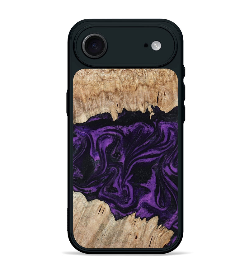 iPhone 17 Air Wood Phone Case - Adelynn (Purple, 804597)