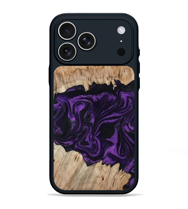 iPhone 17 Pro Max Wood Phone Case - Adelynn (Purple, 804597)