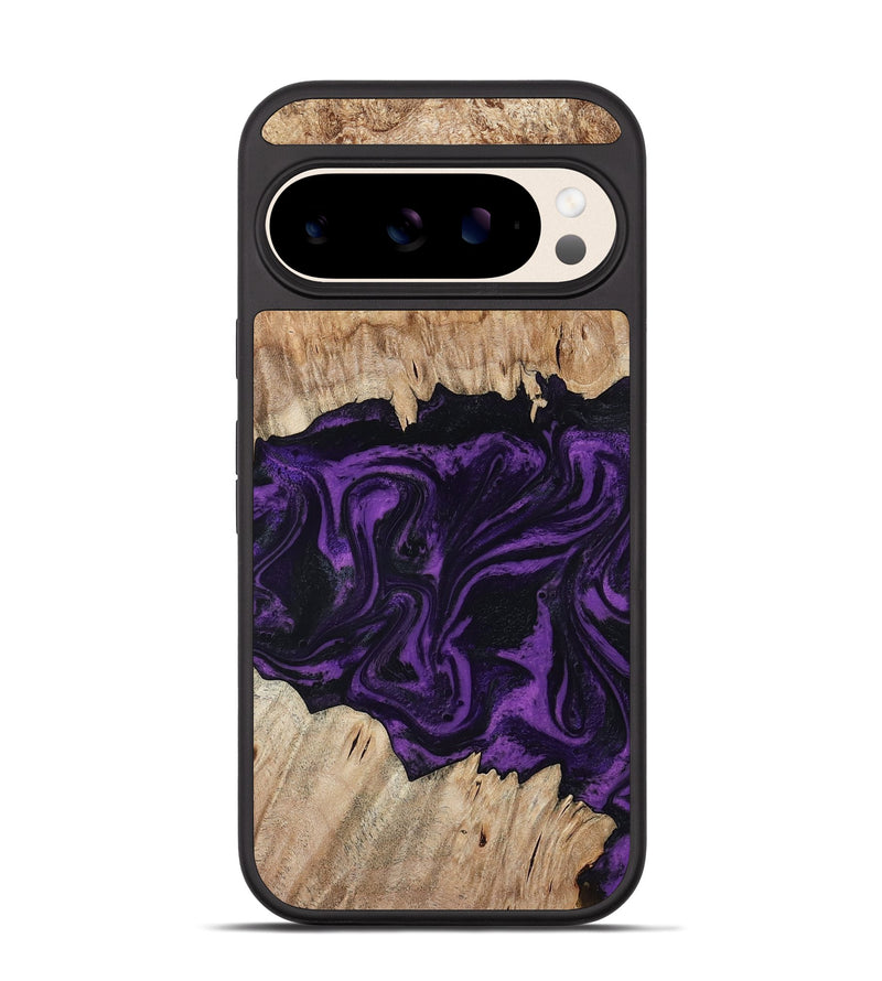Pixel 10 Pro Wood Phone Case - Adelynn (Purple, 804597)