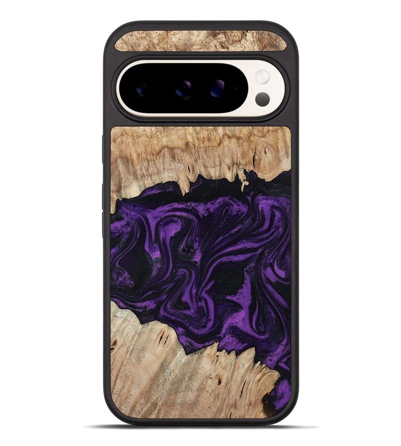 Pixel 10 Pro XL Wood Phone Case - Adelynn (Purple, 804597)