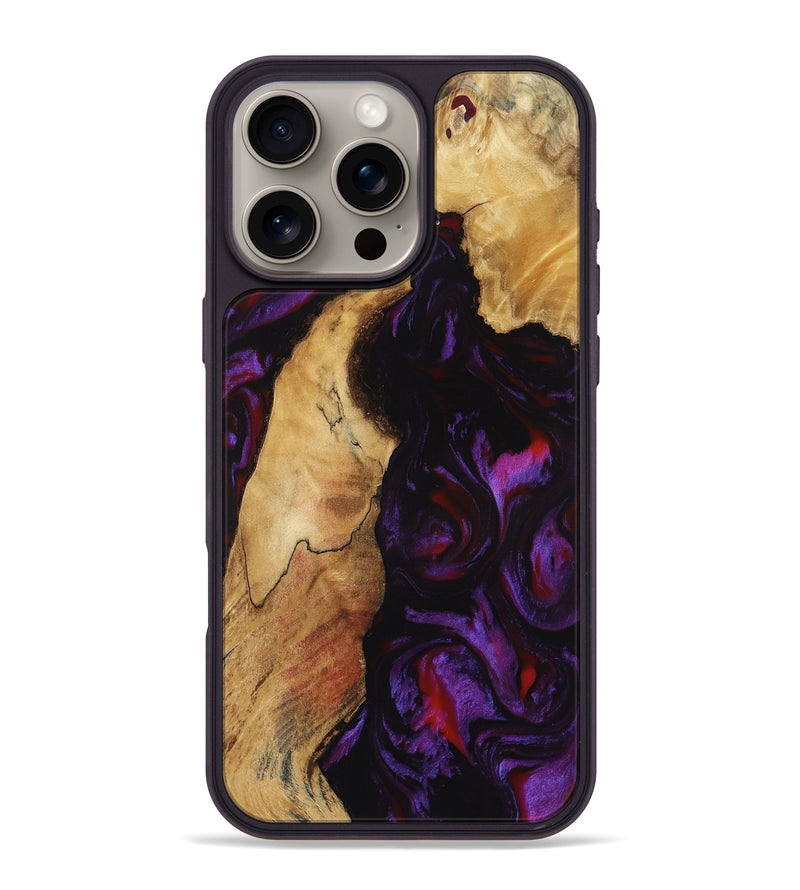 iPhone 16 Pro Max Wood Phone Case - Dakota (Purple, 804603)