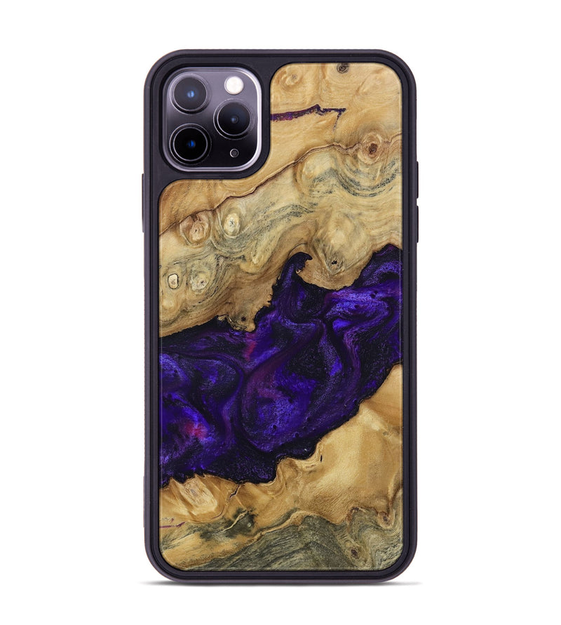 iPhone 11 Pro Max Wood Phone Case - Moesha (Purple, 804606)