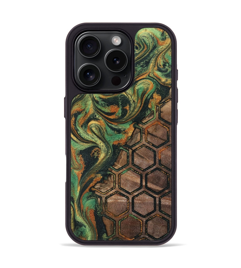 iPhone 16 Pro Wood Phone Case - Landon (Pattern, 804616)