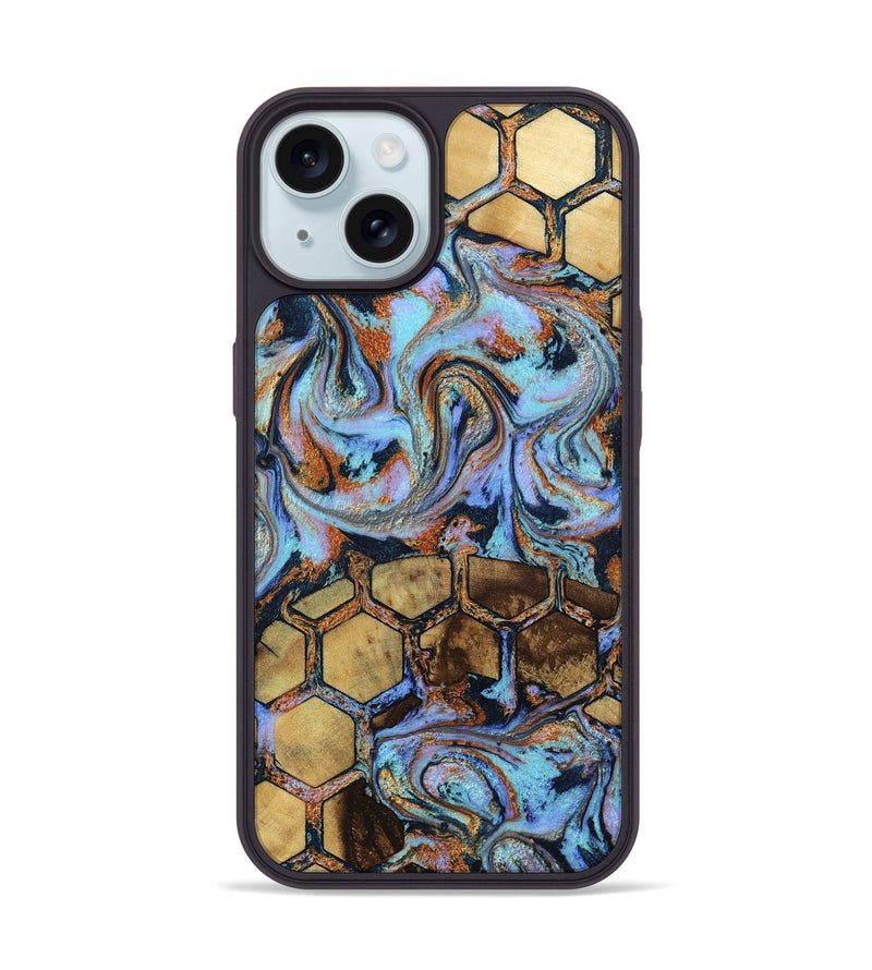 iPhone 15 Wood Phone Case - Jordan (Pattern, 804630)