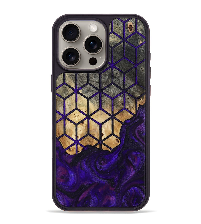 iPhone 16 Pro Max Wood Phone Case - Kareem (Pattern, 804632)