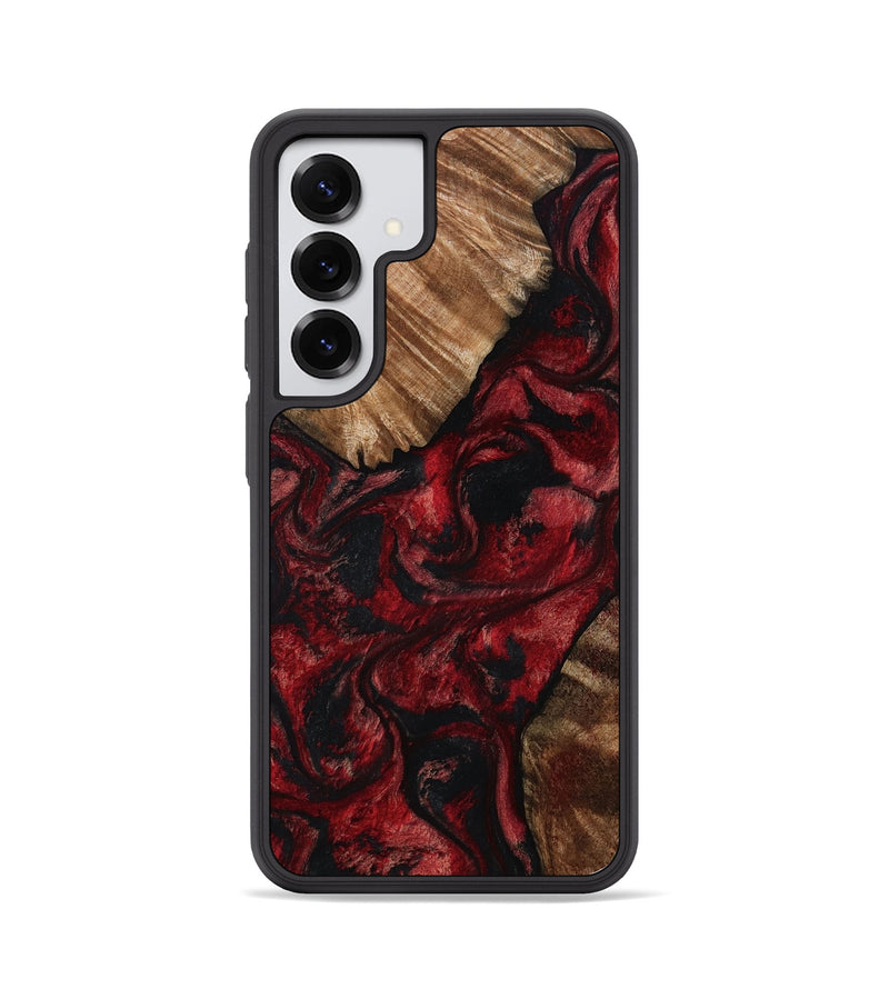 Galaxy S25 Wood Phone Case - Ettie (Red, 804641)