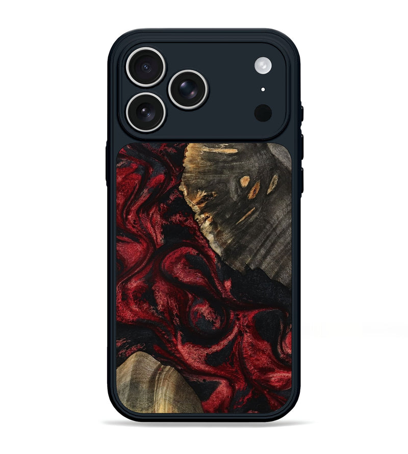 iPhone 17 Pro Max Wood Phone Case - Kamiyah (Red, 804642)