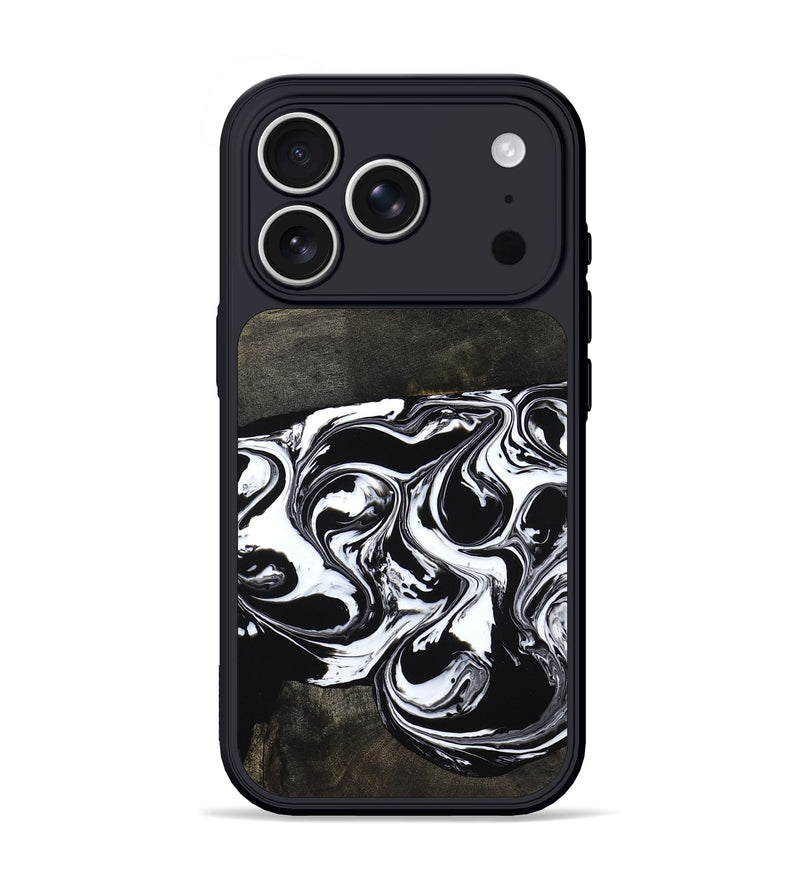 iPhone 17 Pro Wood Phone Case - Almeda (Black & White, 804647)