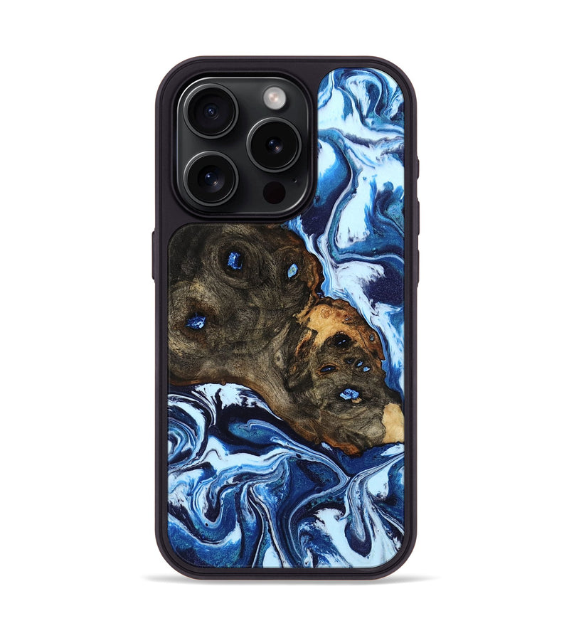 iPhone 15 Pro Wood Phone Case - Marlys (Blue, 804660)