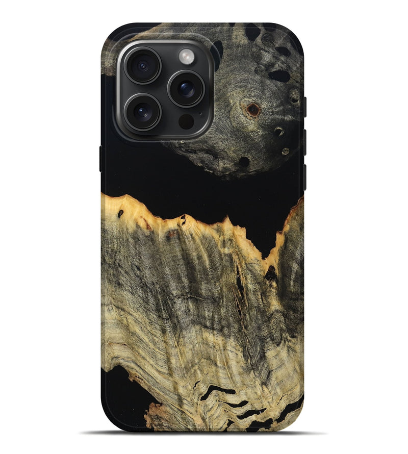 iPhone 16 Pro Max Wood Live Edge Phone Case - Lily (Wood Burl, 804704)