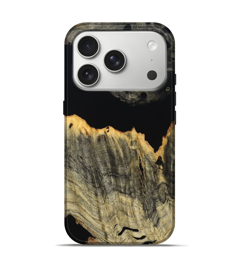 iPhone 17 Pro Wood Live Edge Phone Case - Lily (Wood Burl, 804704)