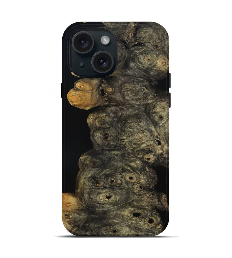 iPhone 15 Wood Live Edge Phone Case - Colette (Wood Burl, 804715)