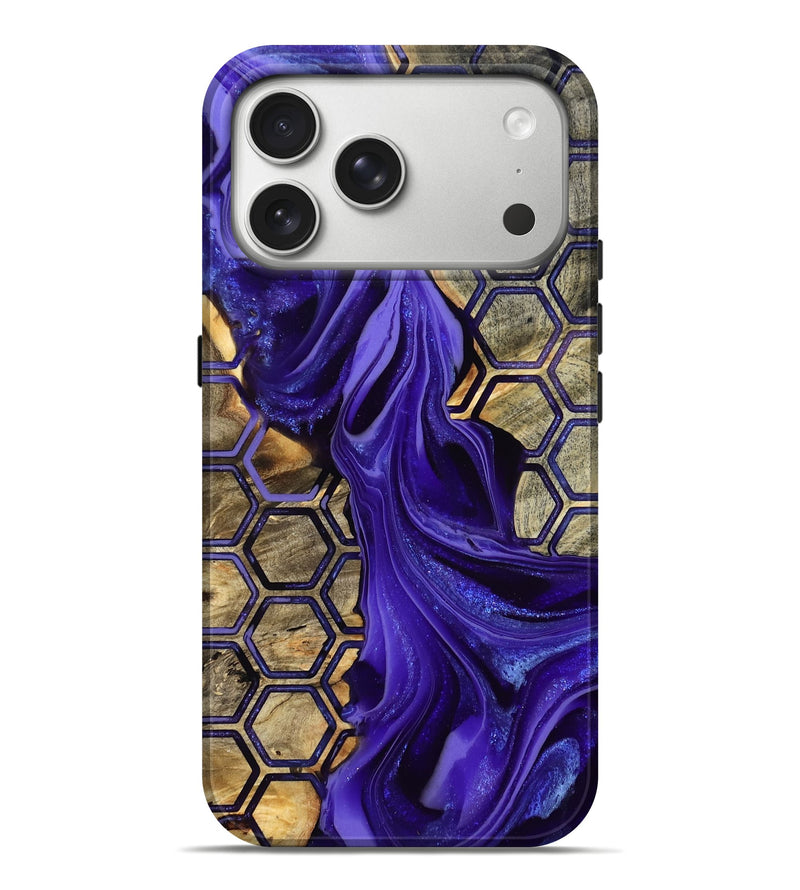 iPhone 17 Pro Max Wood Live Edge Phone Case - Opal (Pattern, 804718)