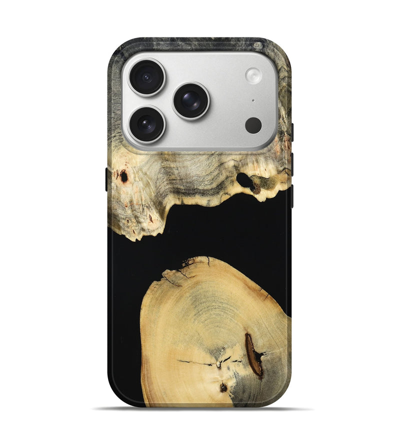 iPhone 17 Pro Wood Live Edge Phone Case - Rosalyn (Wood Burl, 804721)