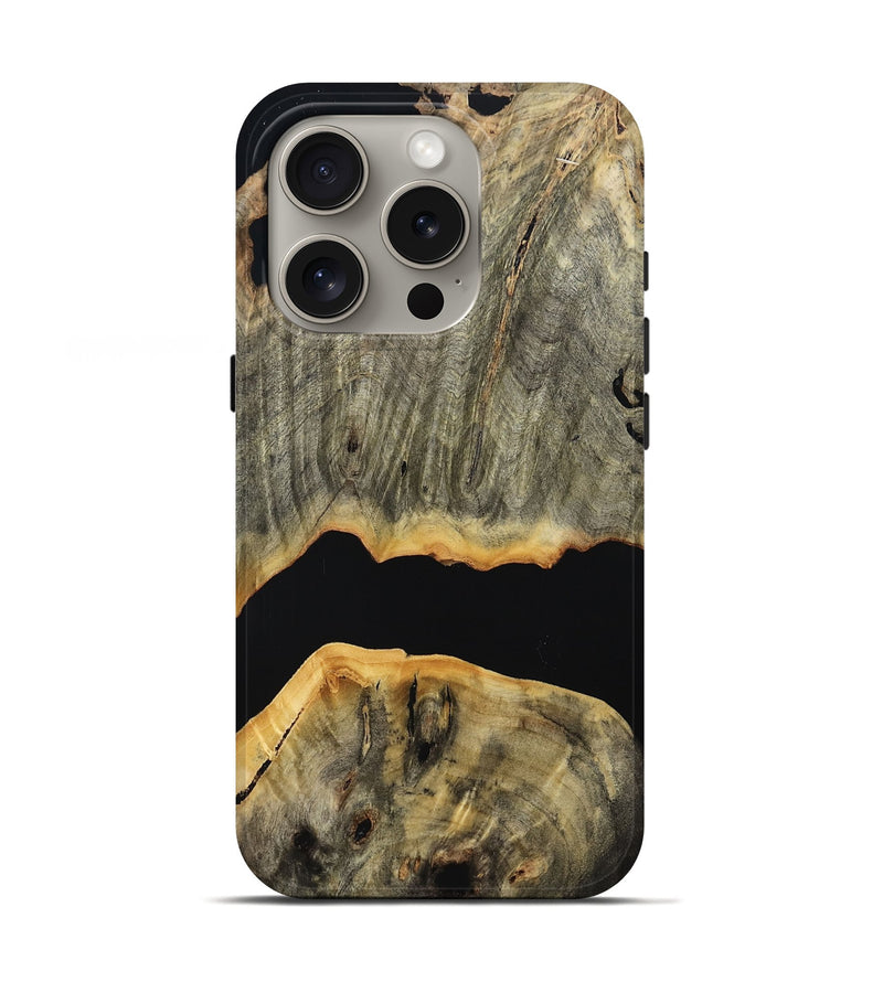 iPhone 16 Pro Wood Live Edge Phone Case - Lori (Wood Burl, 804723)